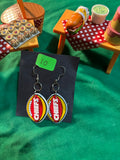 KC Chiefs Football Earrings