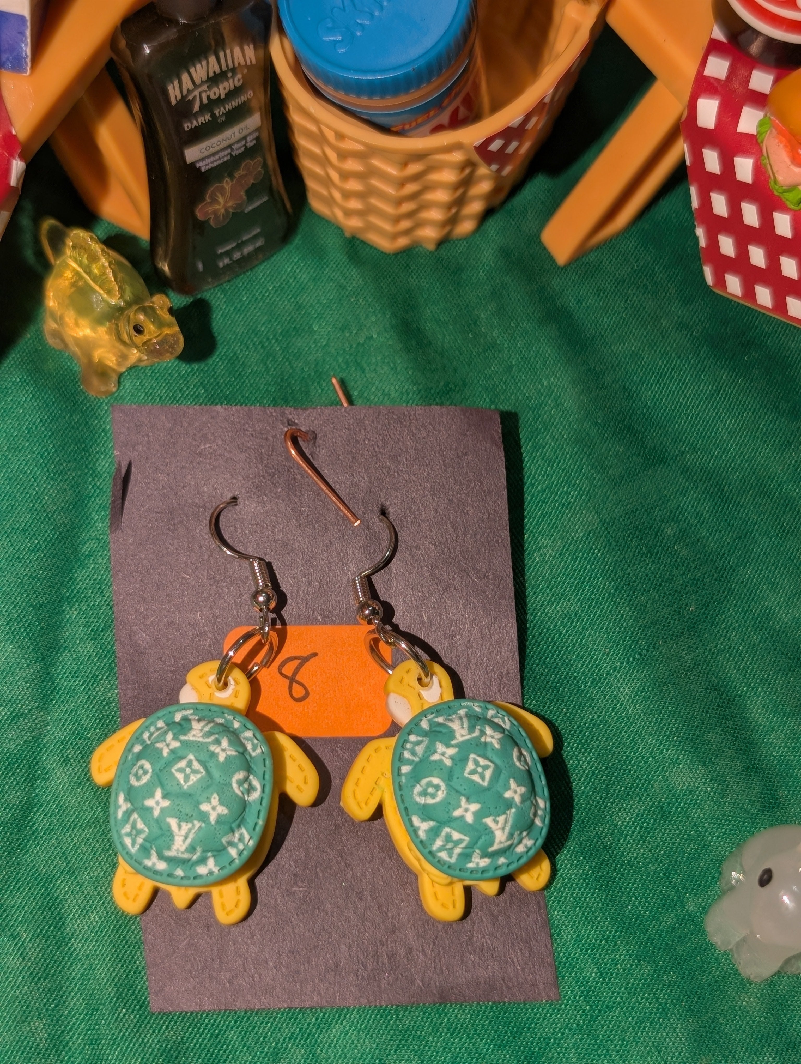 Louis-Vuitton Turtle Earrings